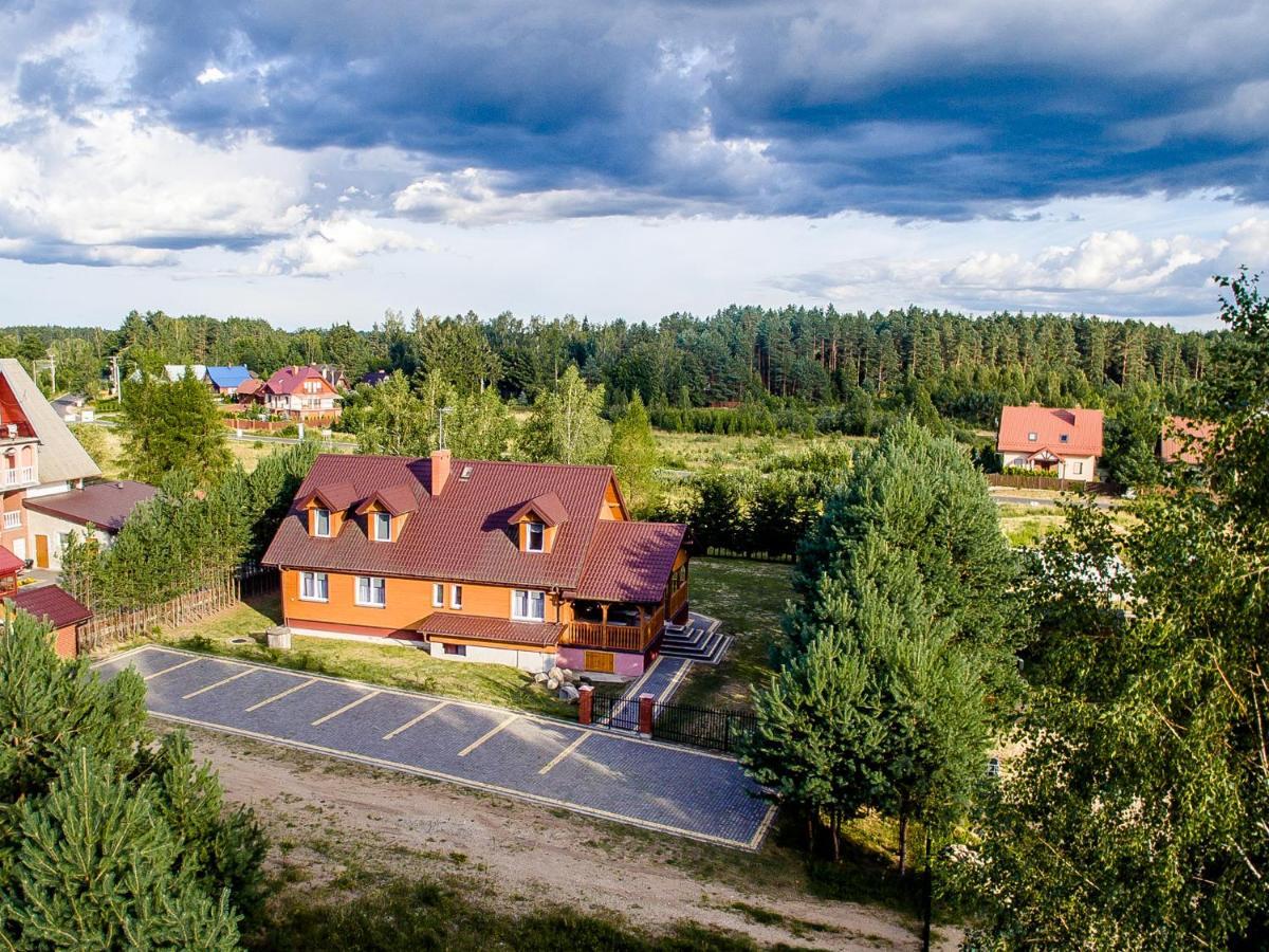 "Rowerowa Przystan" Turystyka Wiejska Nad Jeziorem Serwy W Sercu Puszczy Sucha Rzeczka Kültér fotó