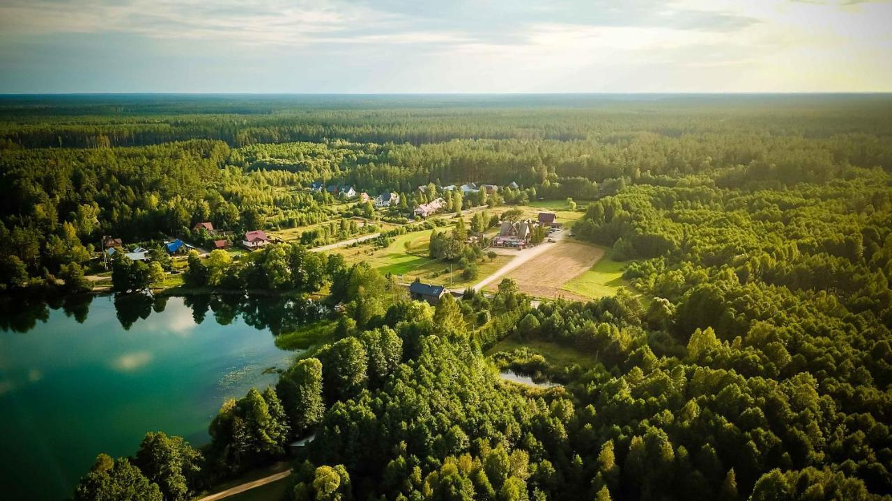 "Rowerowa Przystan" Turystyka Wiejska Nad Jeziorem Serwy W Sercu Puszczy Sucha Rzeczka Kültér fotó